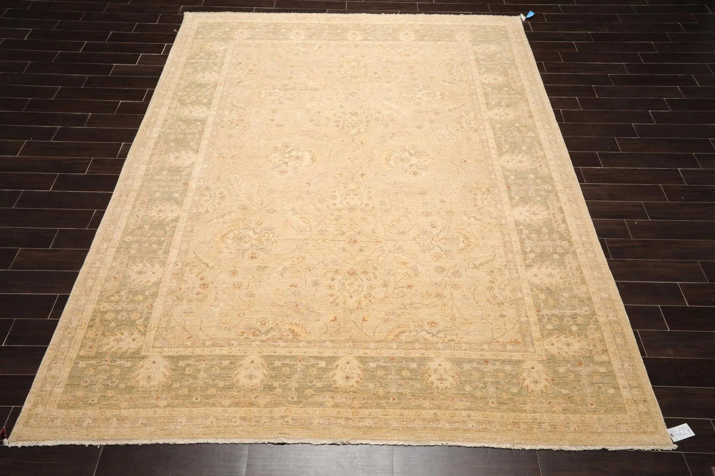 274 cm x 358 cm Handgeknüpfter Orientteppich aus 100 % Wolle, traditionell, Peschawar, Beige