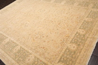 274 cm x 358 cm Handgeknüpfter Orientteppich aus 100 % Wolle, traditionell, Peschawar, Beige