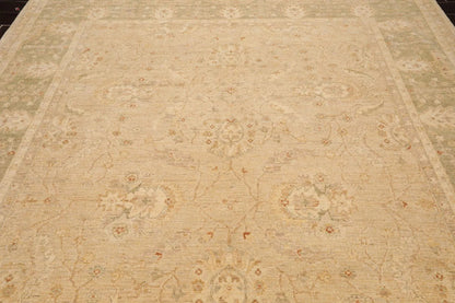 274 cm x 358 cm Handgeknüpfter Orientteppich aus 100 % Wolle, traditionell, Peschawar, Beige
