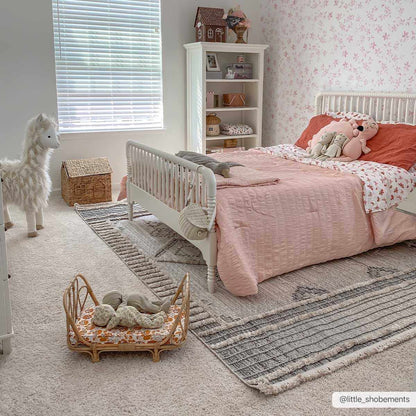High-Low Textured Rustic Area Rug – Soft Polyester