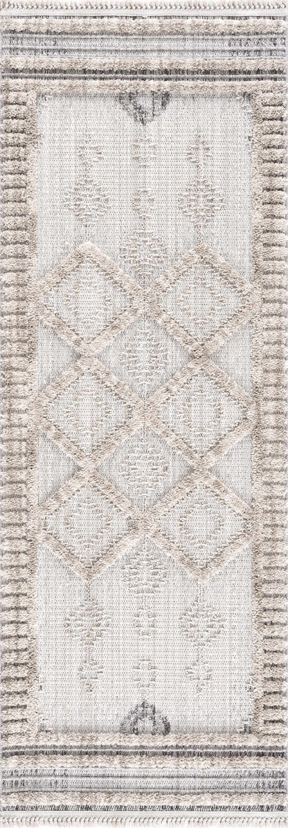 High-Low Textured Rustic Area Rug – Soft Polyester
