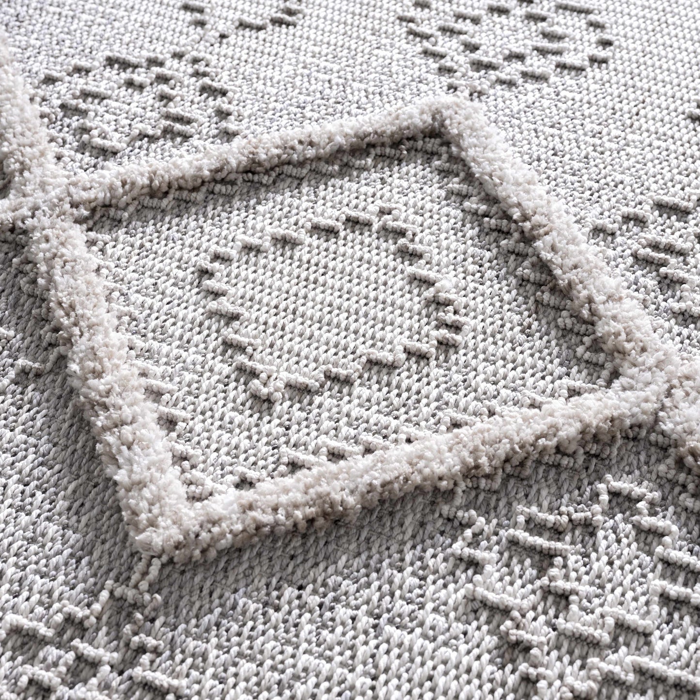High-Low Textured Rustic Area Rug – Soft Polyester