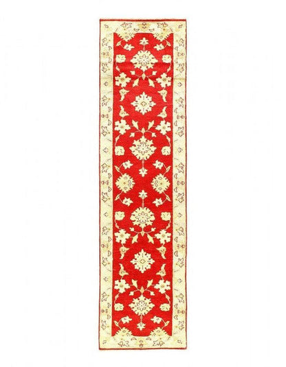 Canvello Feiner, handgeknüpfter Oushak-Brückenläufer 74cm x 302cm