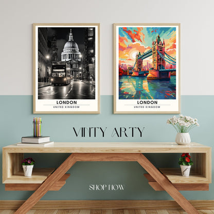 Affiche Murale Londres – Poster Décoratif Royaume-Uni