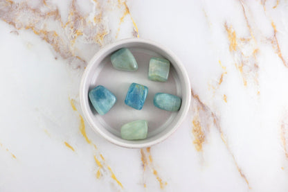 Aquamarin Trommelstein