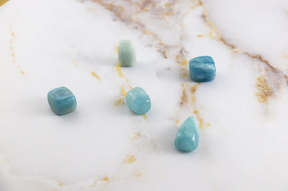 Aquamarin Trommelstein