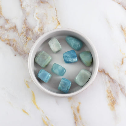 Aquamarin Trommelstein