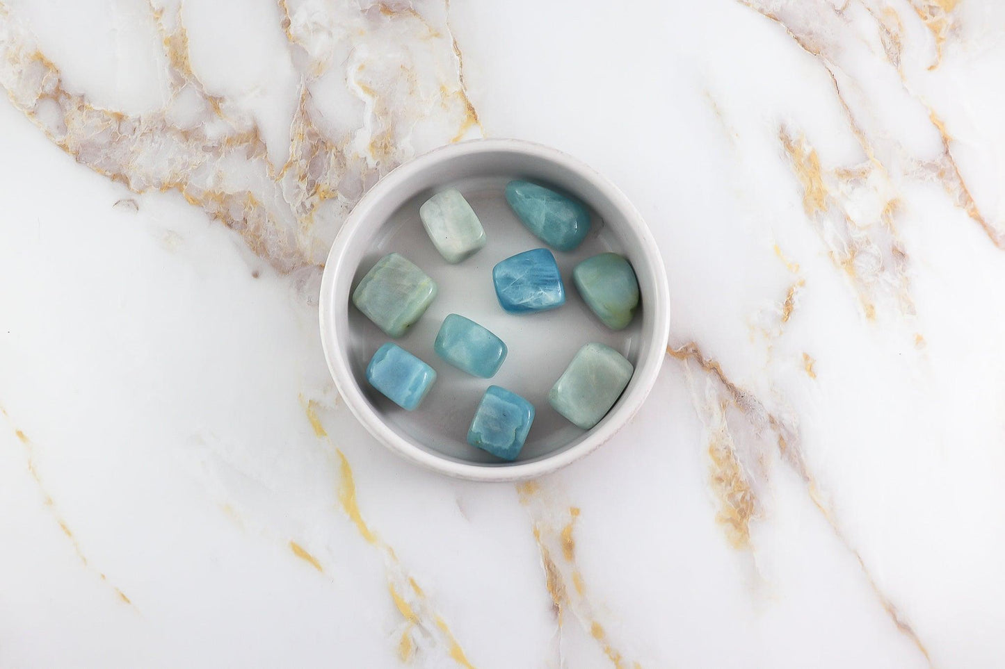 Aquamarin Trommelstein