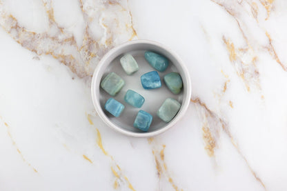 Aquamarin Trommelstein