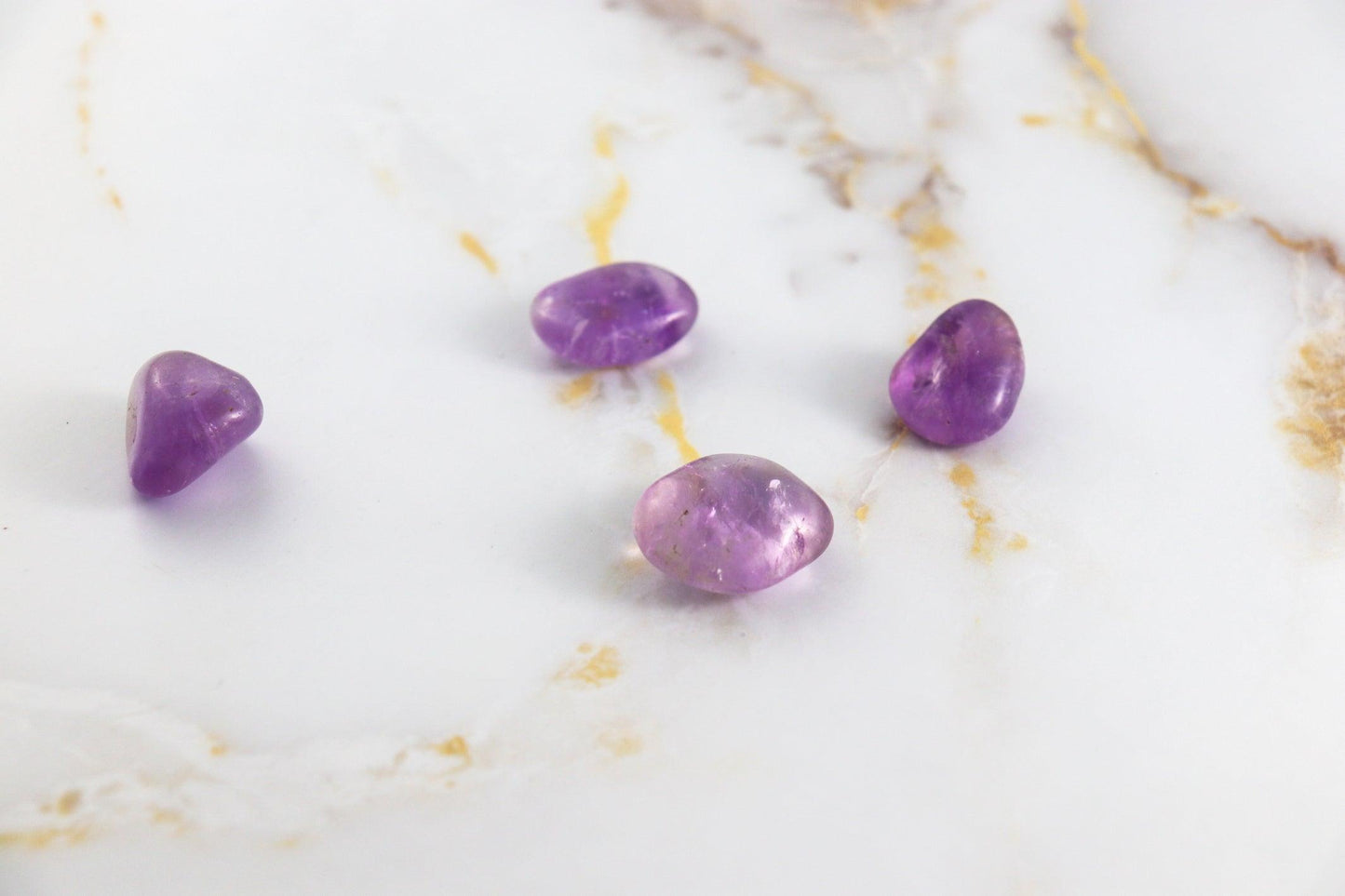 Polished Amethyst Tumbled Stone for Calm and Clarity
