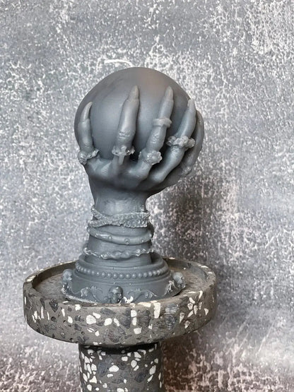 Mystical Crystal Ball Soy Wax Candle Sculpture