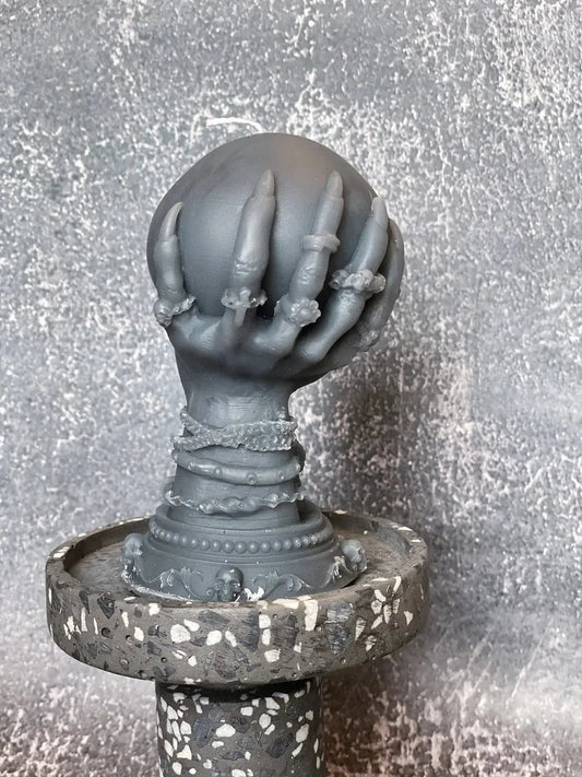 Mystical Crystal Ball Soy Wax Candle Sculpture